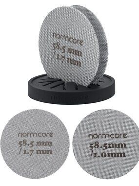 Normcore 2 Packs 58.5mm Puck Screen with Stand - Reusable Contact Shower Screen